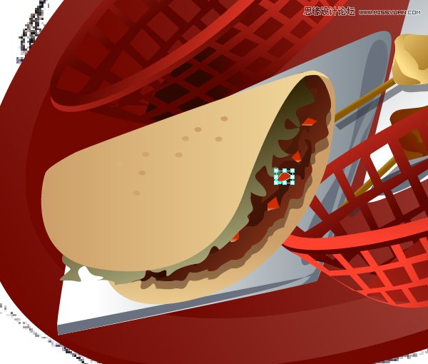 Illustrator绘制70年代的餐馆矢量插画教程,破洛洛