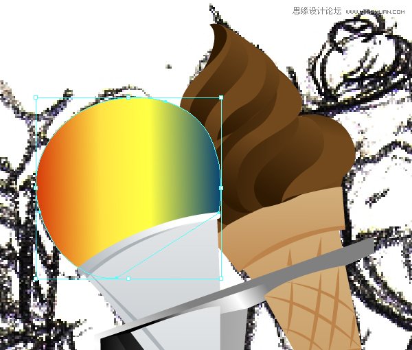 Illustrator绘制70年代的餐馆矢量插画教程,破洛洛