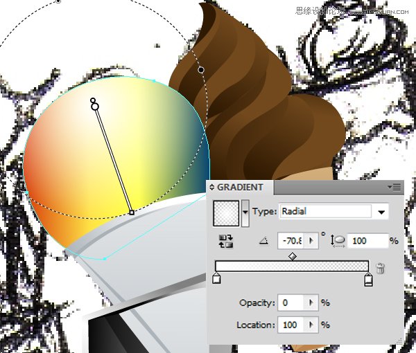 Illustrator绘制70年代的餐馆矢量插画教程,破洛洛