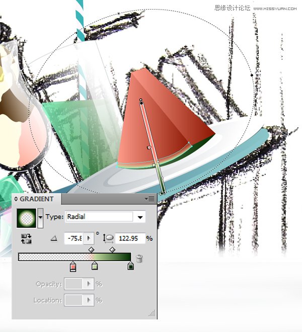 Illustrator绘制70年代的餐馆矢量插画教程,破洛洛