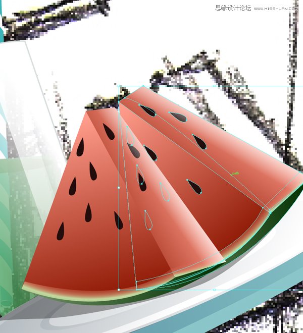 Illustrator绘制70年代的餐馆矢量插画教程,破洛洛