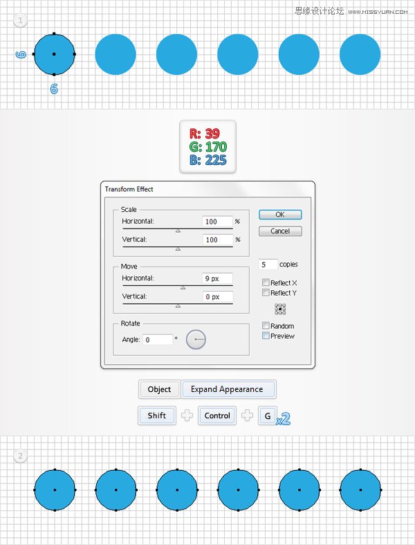 Illustrator制作马赛克效果的艺术字教程,破洛洛