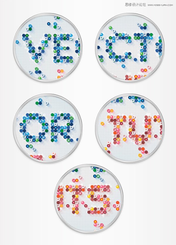 Illustrator制作马赛克效果的艺术字教程,破洛洛