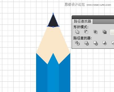 Illustrator使用艺术画笔绘制弯曲的铅笔,破洛洛