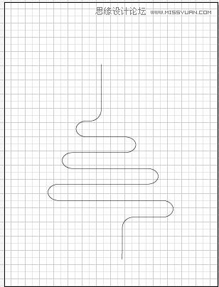 Illustrator使用艺术画笔绘制弯曲的铅笔,破洛洛