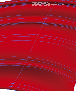 Illustrator绘制逼真质感的红绸缎教程,破洛洛