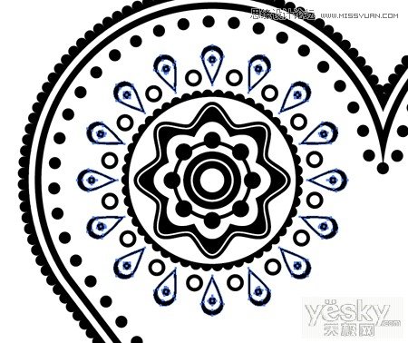 Illustrator绘制复杂图案矢量心形插画,破洛洛