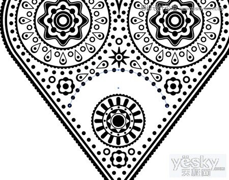 Illustrator绘制复杂图案矢量心形插画,破洛洛