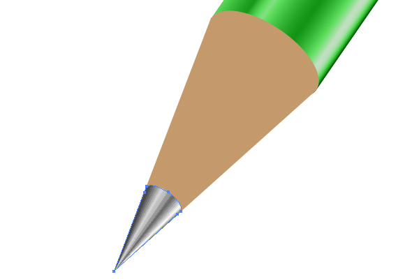 Illustrator绘制绿色逼真的铅笔效果图,PS教程,思缘教程网