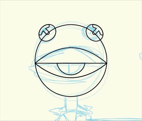 AI快速绘制可爱青蛙 脚本之家 AI实例教程018
