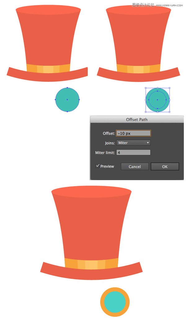 Illustrator绘制俏皮大胆的复古风格海报,PS教程,思缘教程网