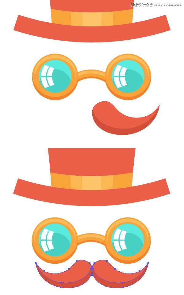 Illustrator绘制俏皮大胆的复古风格海报,PS教程,思缘教程网