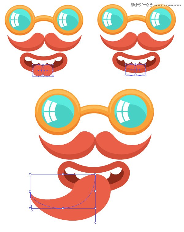 Illustrator绘制俏皮大胆的复古风格海报,PS教程,思缘教程网