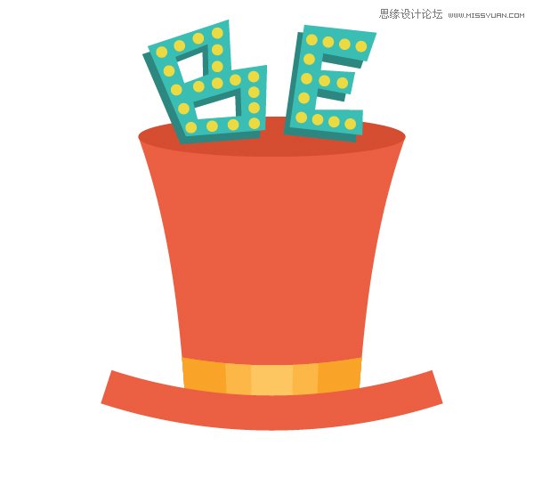 Illustrator绘制俏皮大胆的复古风格海报,PS教程,思缘教程网