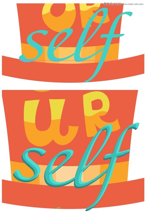 Illustrator绘制俏皮大胆的复古风格海报,PS教程,思缘教程网