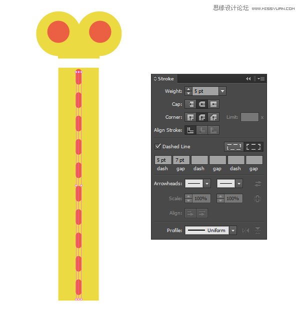 Illustrator绘制俏皮大胆的复古风格海报,PS教程,思缘教程网