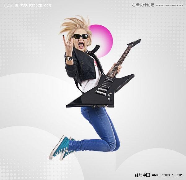Illustrator设计时尚创意的音乐海报,PS教程,思缘教程网