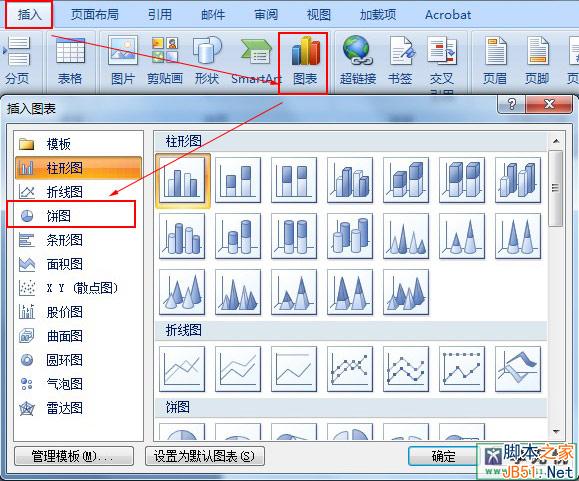 如何在word2007中画扇形统计图