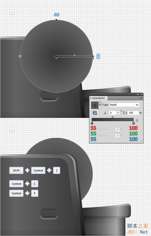 Illustrator绘制复古风格的打火机图标,PS教程,思缘教程网