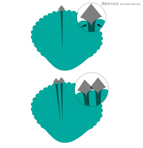 Illustrator绘制时尚彩色的逼真贝壳,PS教程,思缘教程网