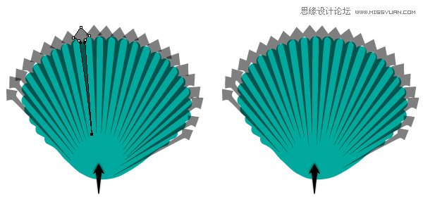 Illustrator绘制时尚彩色的逼真贝壳,PS教程,思缘教程网