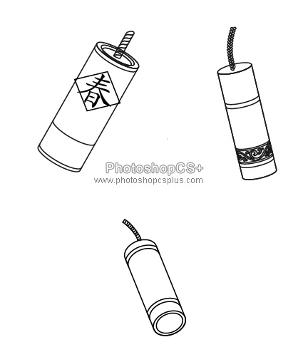 AI制作2012龙年插画 脚本之家 AI实例教程制作更多不用样式的炮竹