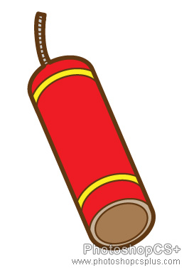 AI制作2012龙年插画 脚本之家 AI实例教程上完色的炮竹