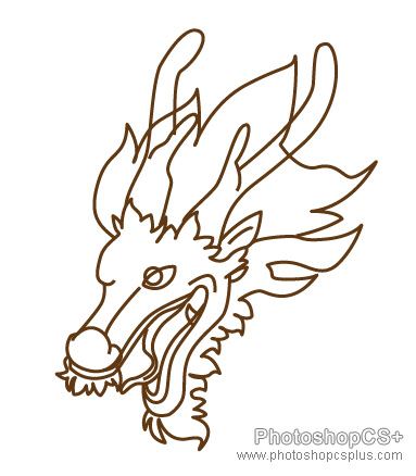 AI制作2012龙年插画 脚本之家 AI实例教程用钢笔绘制一条龙