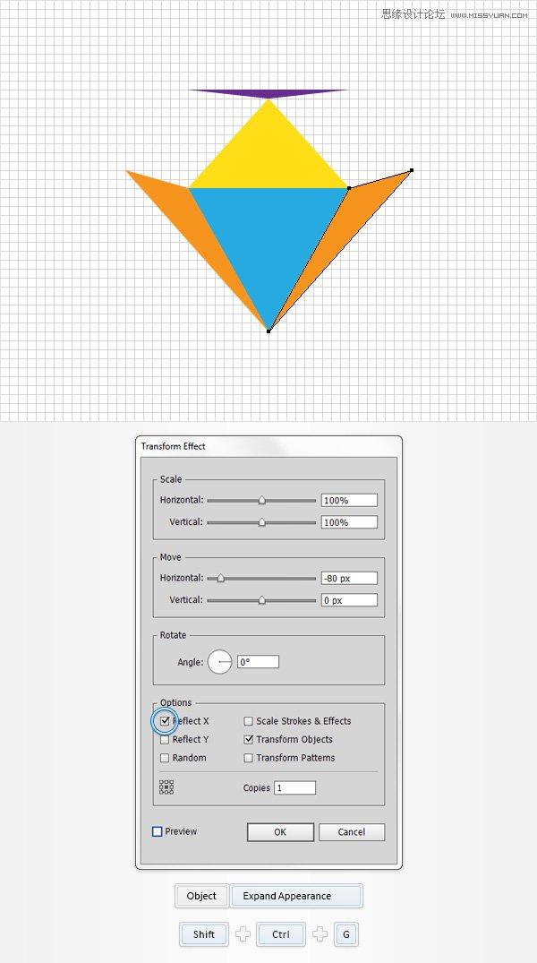 Illustrator绘制立体逼真的钻石图标教程(2),破洛洛