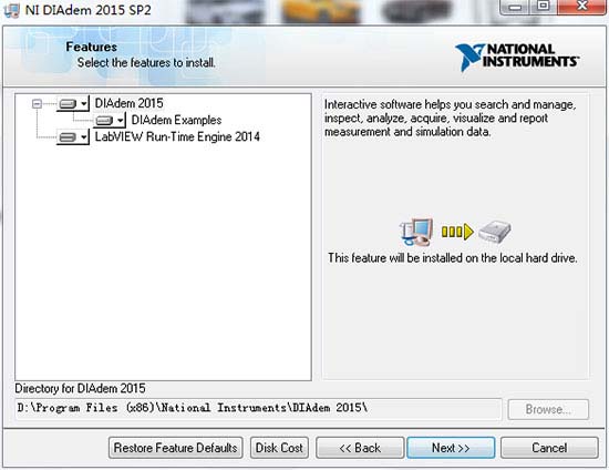 NI DIAdem 2015 SP2中文版安装及破解图文教程