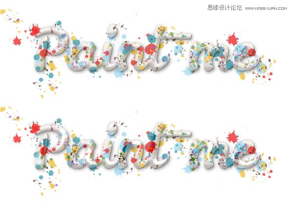 Illustrator制作喷溅效果的艺术字教程(5),PS教程,思缘教程网
