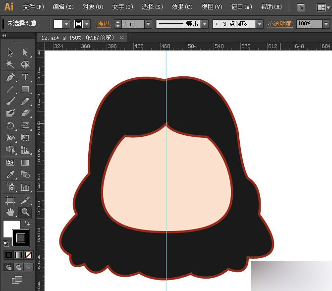AI绘制卡通头像简明教程 脚本之家 AI实例教程