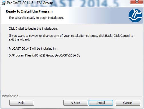 ProCAST 2014 64位安装破解图文详细教程