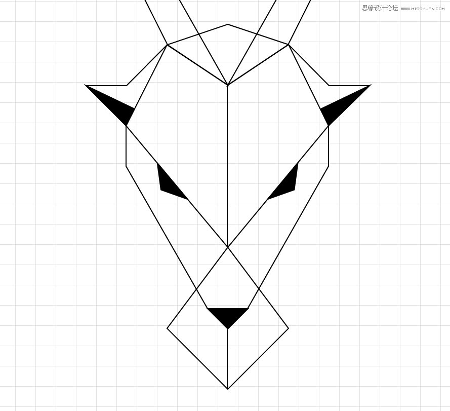 Illustrator绘制简约时尚的鹿形LOGO教程,PS教程,思缘教程网