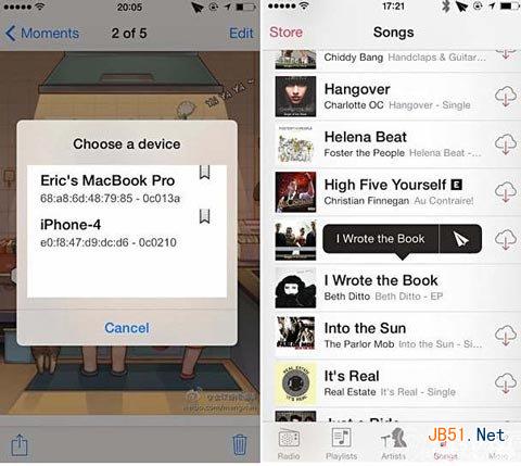 AirBlue Sharing蓝牙传输支持iOS7和5s 三联