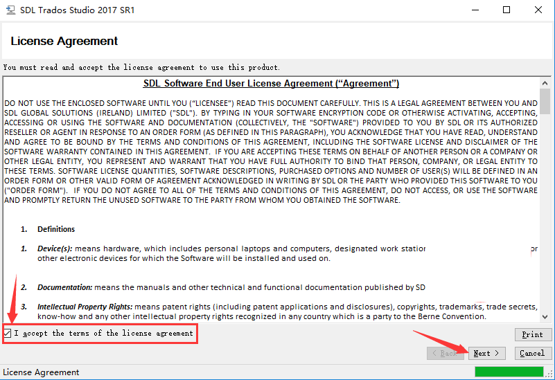 塔多思Trados 2017 SR1 Professional中文破解版安装激活教程