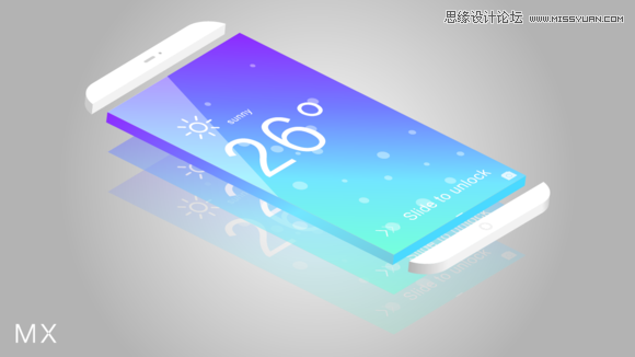 Illustrator绘制时尚立体效果的智能手机,破洛洛