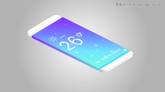 Illustrator绘制时尚立体效果的智能手机,破洛洛