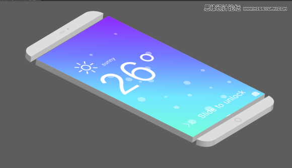 Illustrator绘制时尚立体效果的智能手机,破洛洛