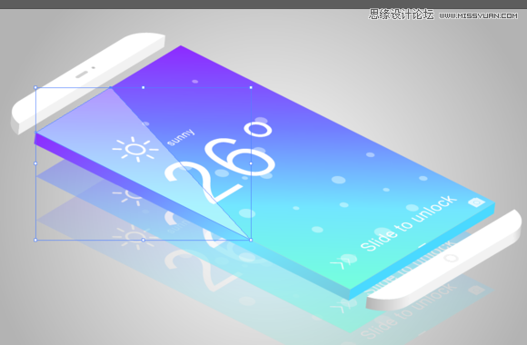 Illustrator绘制时尚立体效果的智能手机,破洛洛