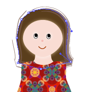 AI绘制可爱卡通小女孩 脚本之家 AI实例教程