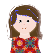 AI绘制可爱卡通小女孩 脚本之家 AI实例教程