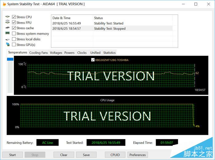 AIDA64系统稳定性测试 AIDA64系统稳定性测试