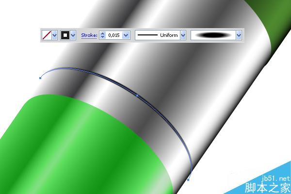 AI绘制漂亮卡通铅笔 脚本之家 AI实例教程