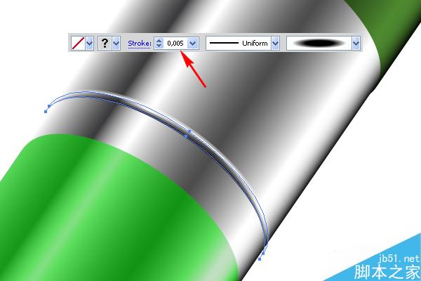 AI绘制漂亮卡通铅笔 脚本之家 AI实例教程
