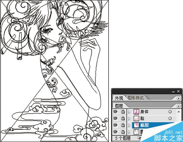 AI绘制潮流插画教程 脚本之家 AI实例教程