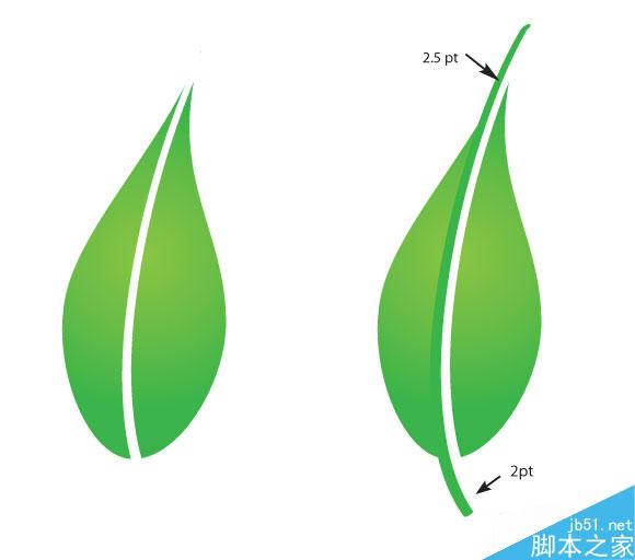AI绘制树叶教程 脚本之家 AI实例教程