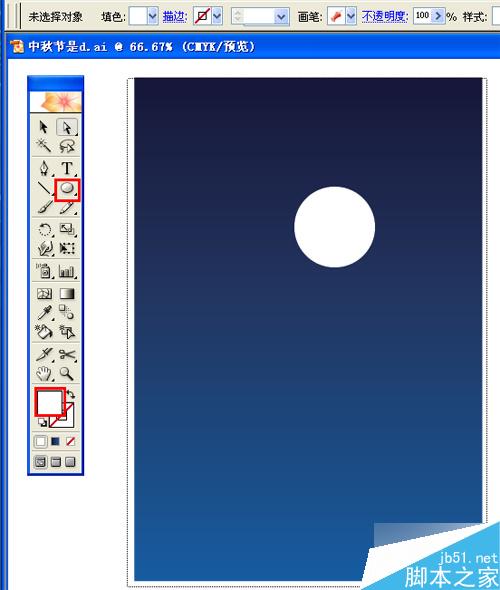 AI制作中秋贺卡 脚本之家 AI实例教程