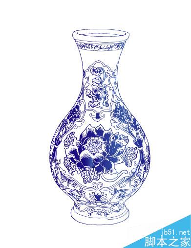 AI快速打造青花瓷花瓶 脚本之家 AI实例教程