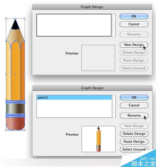 AI制作创意柱形图 脚本之家 AI实例教程
